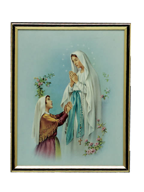 OL Lourdes Gold Mylar Frame