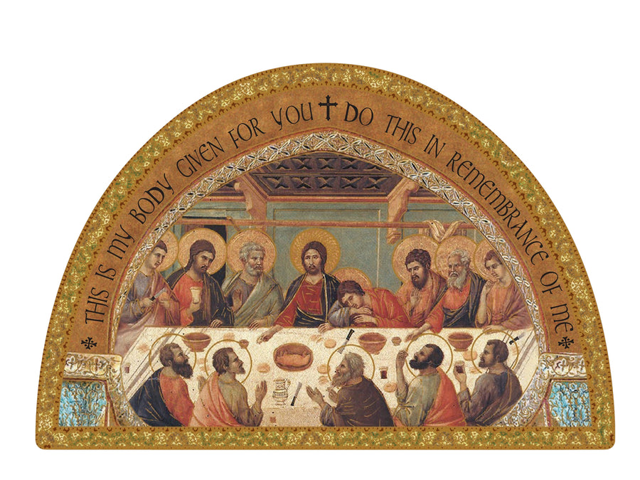 Arch Icon Gold Foiled Plaque - Last Supper