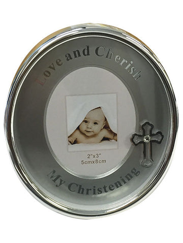 Christening Oval Frame