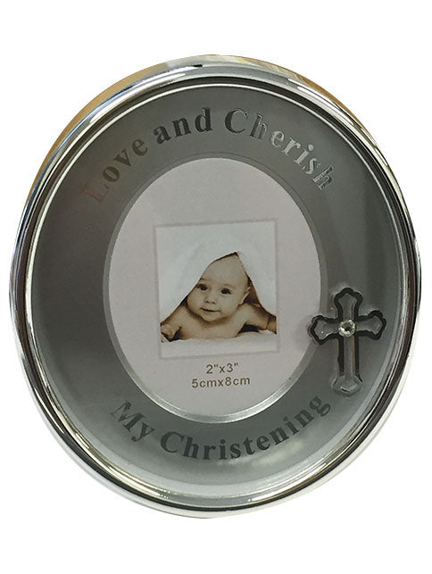 Christening Oval Frame