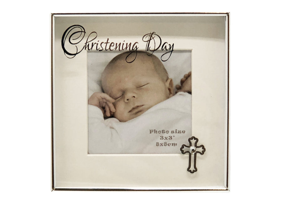 Christening Message Frame 3x3