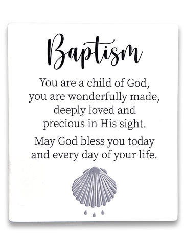 Baptism Ceramic Plaque