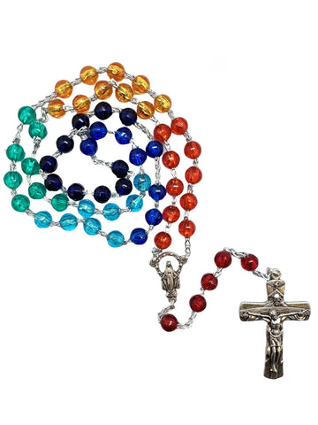 Plastic Multicoloured Rosary