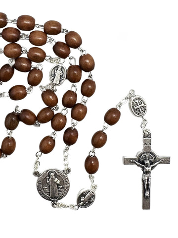 St. Benedict Olive Wood Rosary