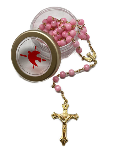 Confirmation Rosary - Pink