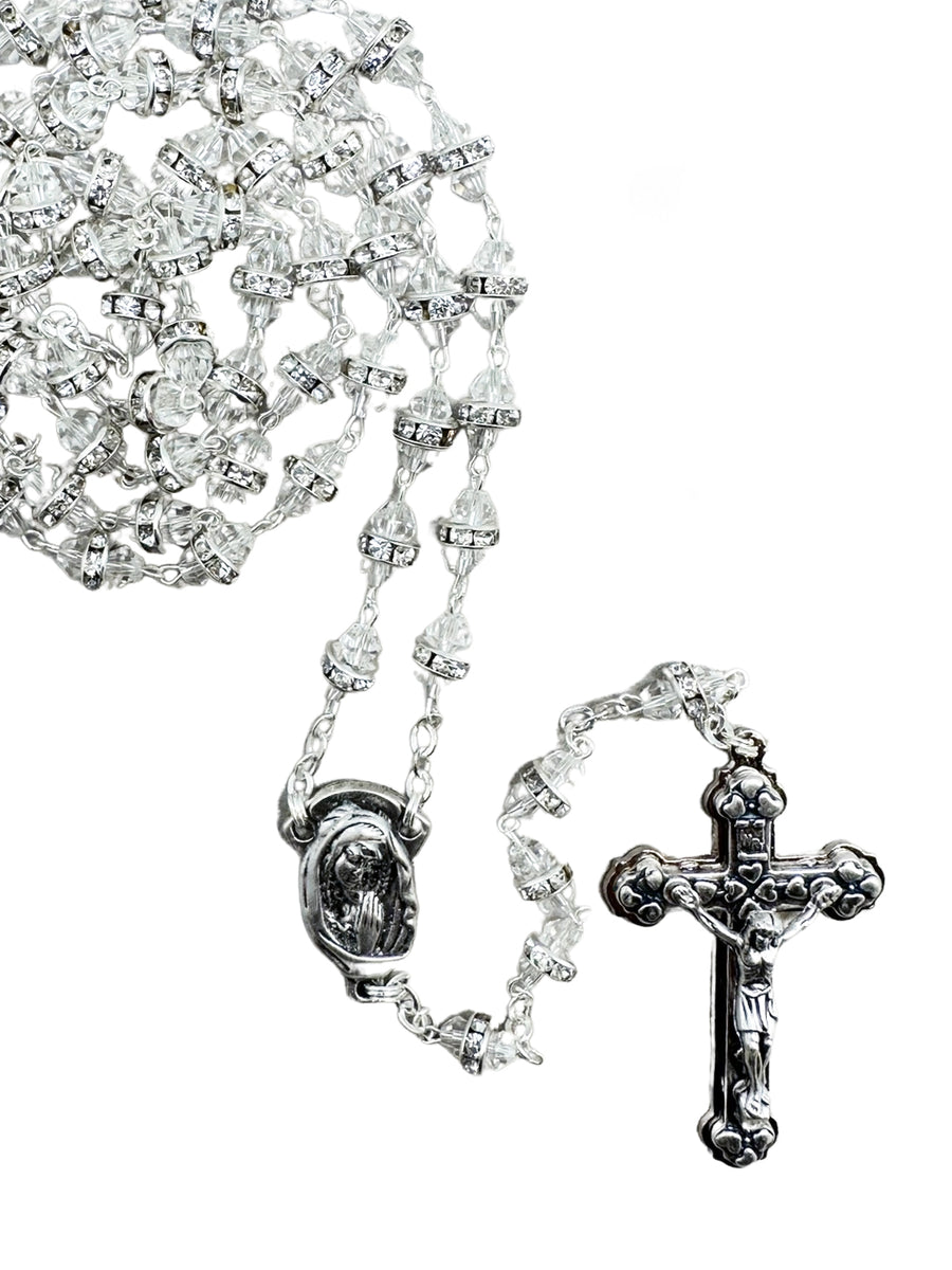 Crystal Rosary With Diamante