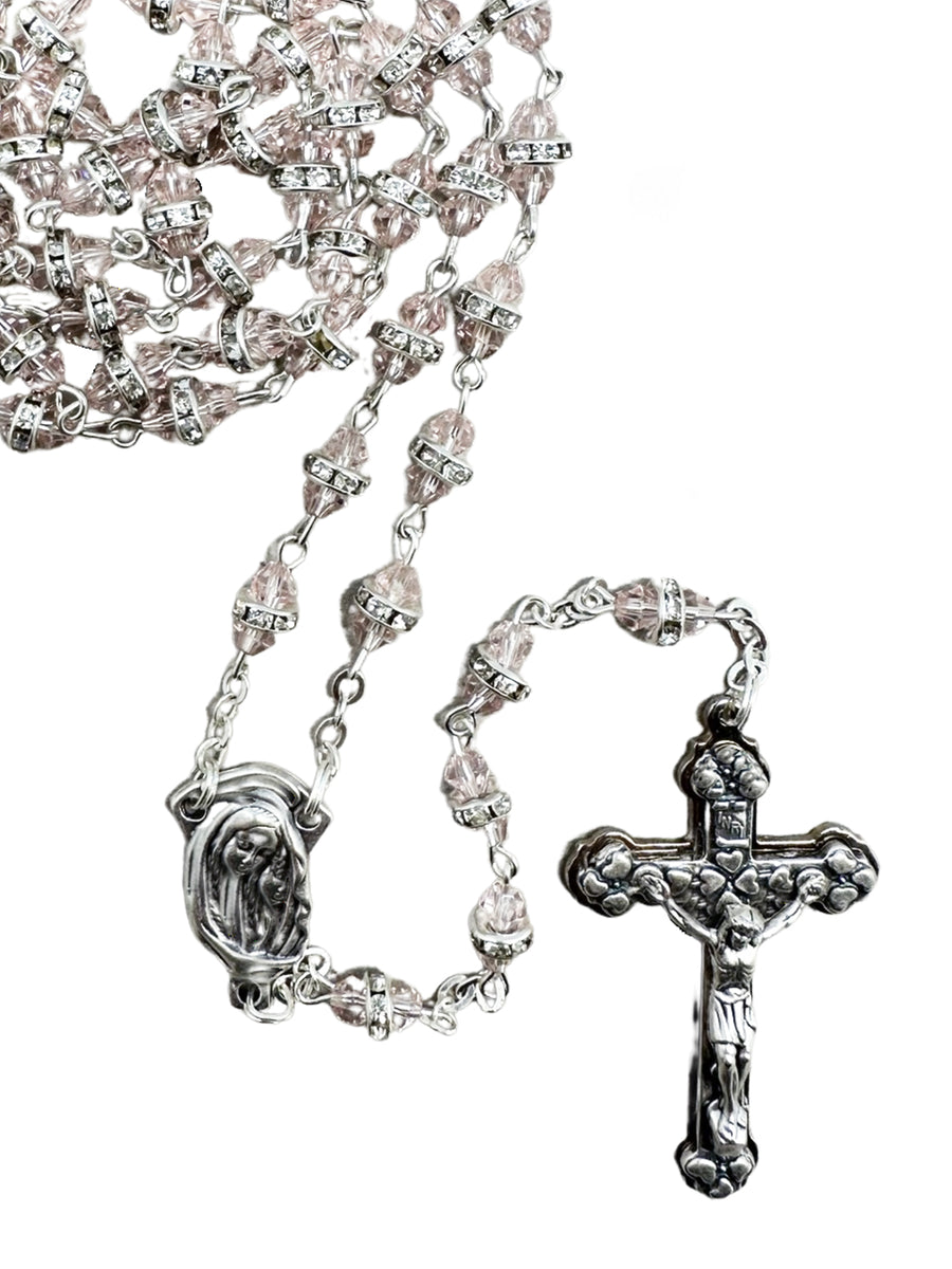 Crystal Rosary With Diamante