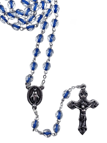 Rosary Half Crystal - Blue