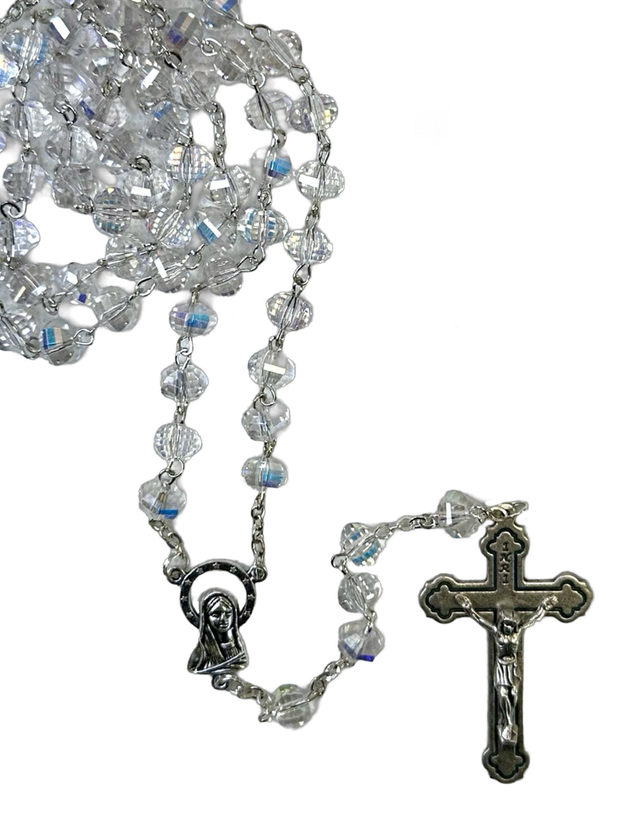 Glass Rosary - Crystal