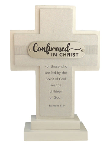 Confirmation Wood Standing Cross