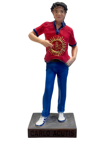 St. Carlo Acutis Resin Statue - 23cm