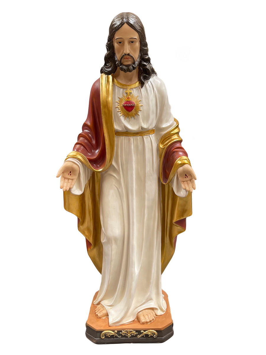 Sacred Heart Of Jesus Resin Statue