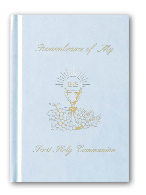 Remembrance Of My First Holy Communion Book - White / Black