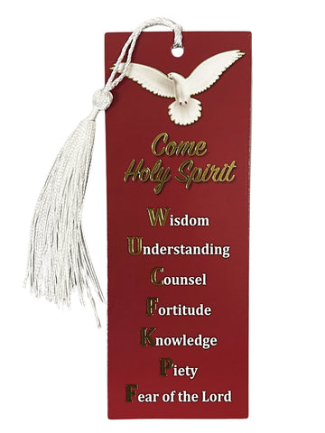 Confirmation Bookmark With Tassel - Come Holy Spirit