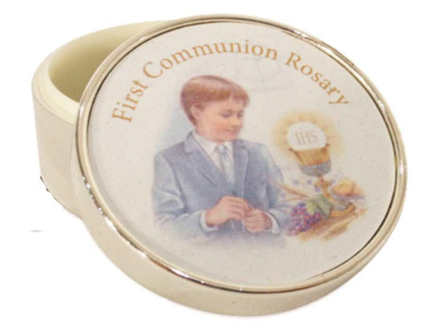 Silver Plated First Communion Box - Girl / Boy