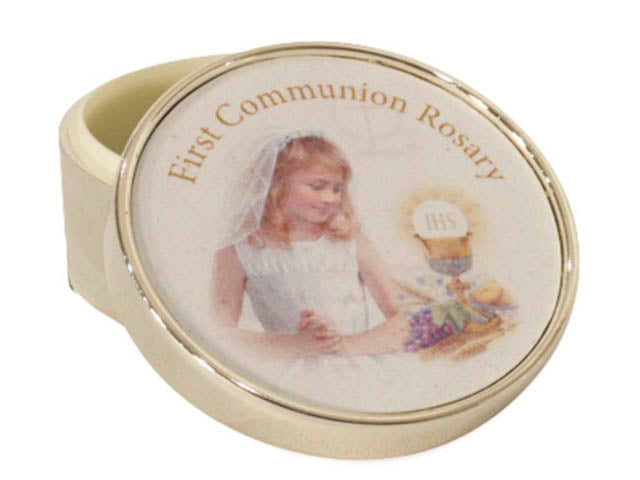 Silver Plated First Communion Box - Girl / Boy