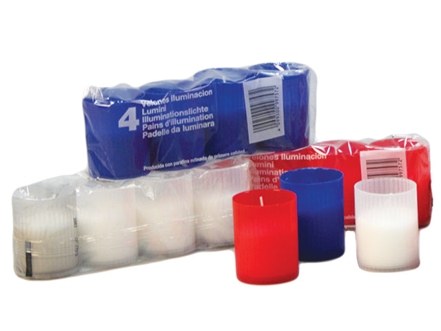 Votive Candle 4 Pack - Red