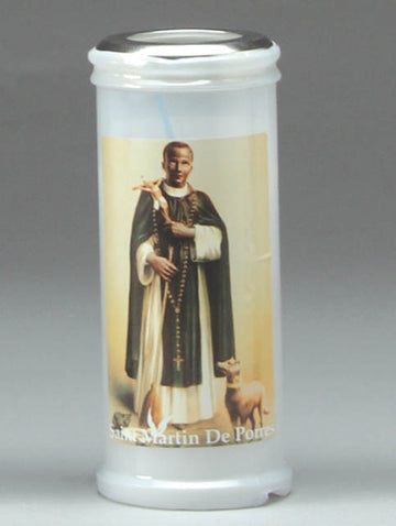 St. Martin De Porres Devotional Gold Foiled Candle