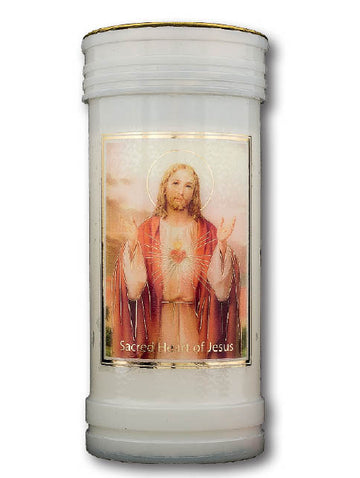 Sacred Heart Of Jesus Devotional Candle Gold Foiled