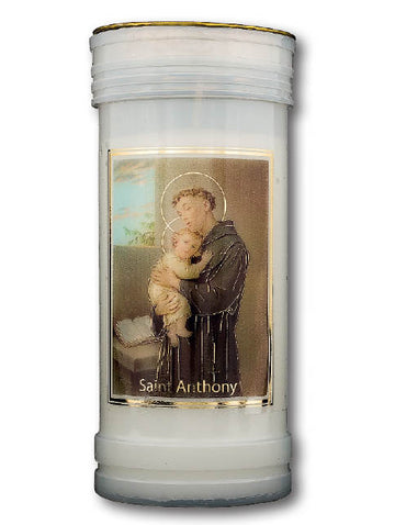 St. Anthony Devotional Gold Foiled Candle
