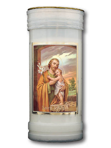 St. Joseph Devotional Gold Foiled Candle