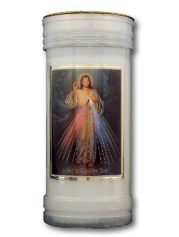 Divine Mercy Devotional Gold Foiled Candle