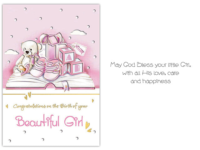 Baby Congratulation Card - Girl / Boy