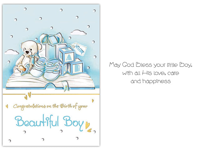 Baby Congratulation Card - Girl / Boy