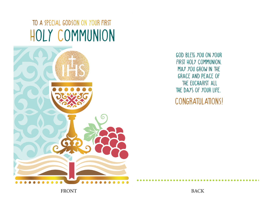 Communion Card - Godson