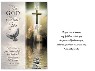 'May God Comfort You' Sympathy Card