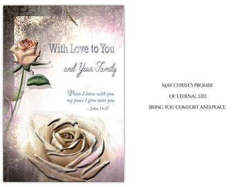'With Love To You And Your Family' Sympathy Card