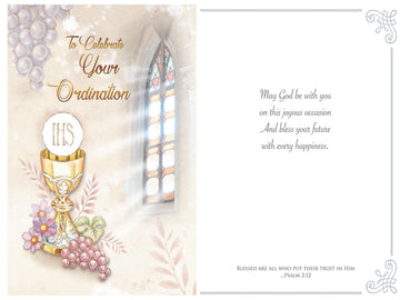 'To Celebrate Your Ordination' Card