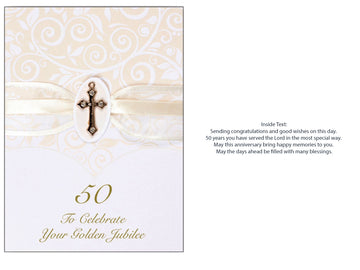 'To Celebrate Your Golden Jubilee' 3D Card