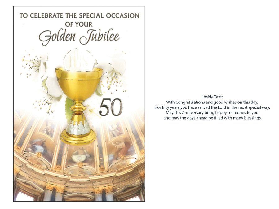 'To Celebrate The Special Occasion Of Your Golden Jubilee'  Card