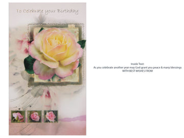 To Celebrate Your Birthday Card Rose
