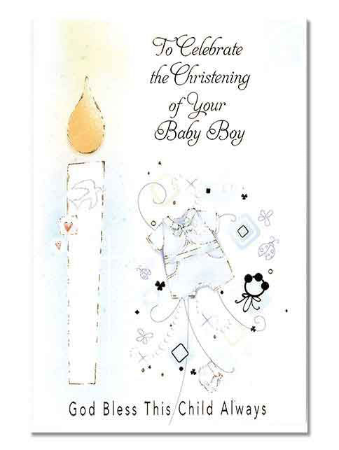 Christening Card  - Baby Girl / Boy