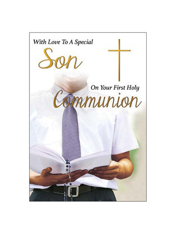 On Your First Holy Communion Card - Son