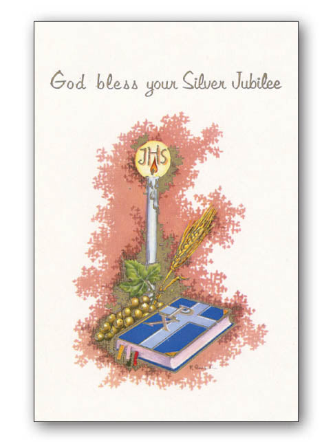 'God Bless Your Silver Jubilee' Card