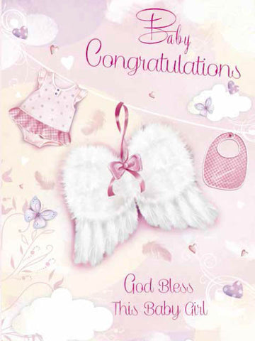 Baby Congratulations Card - Girl / Boy