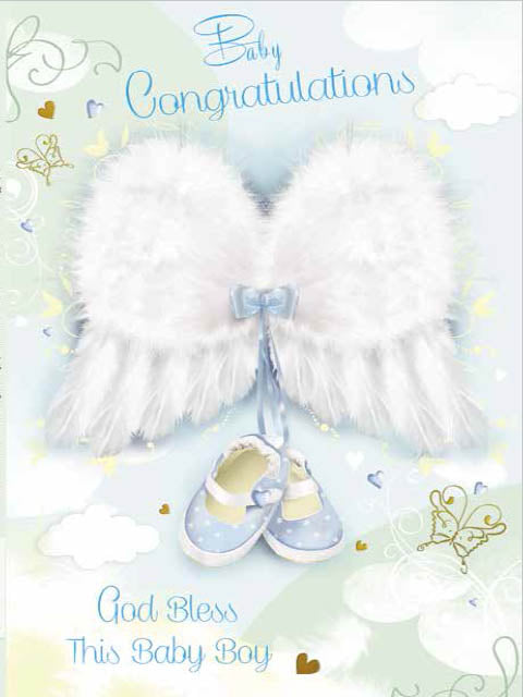 Baby Congratulations Card - Girl / Boy