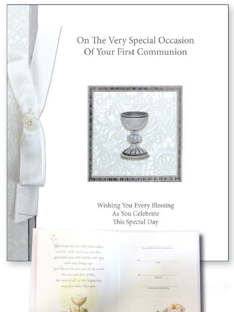 'On The Very Special Occasion Of Your First Communion' Keepsake Card