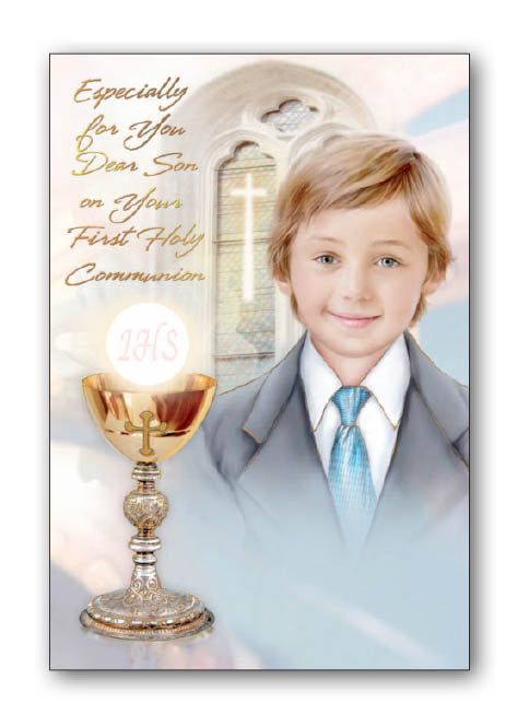 'Especially For You Dear Son On Your First Holy Communion' Card - Son