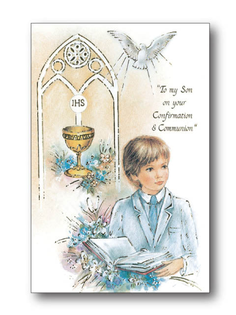 'On Your Confirmation & Communion' Card - Son / Daughter