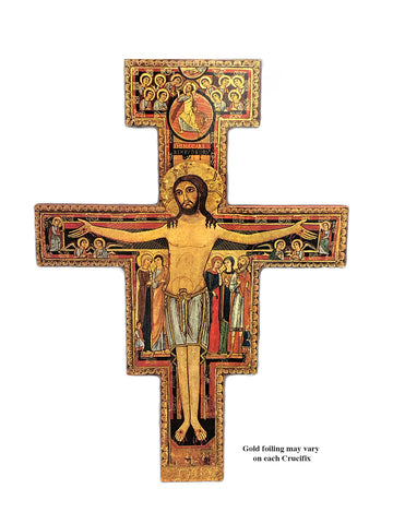 San Damiano Wall Crucifix 8cm