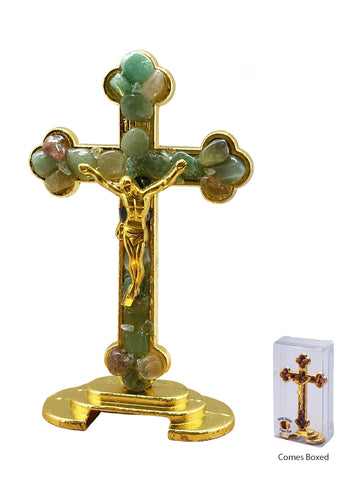 Gemstone Crucifix - Agate