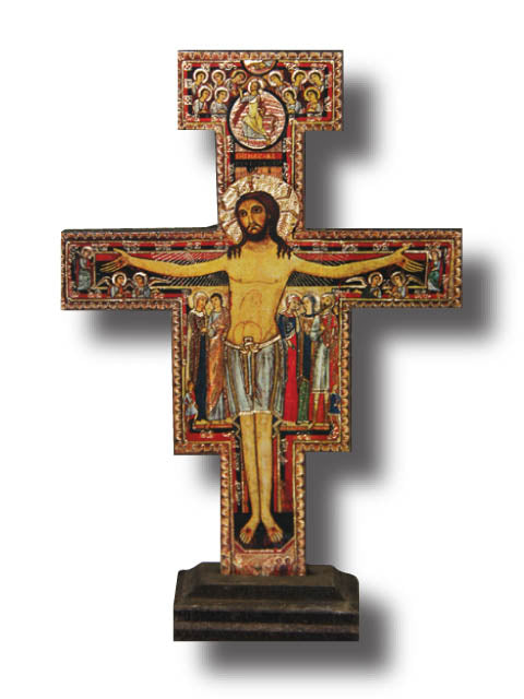 San Damiano Standing Crucifix - 15cm