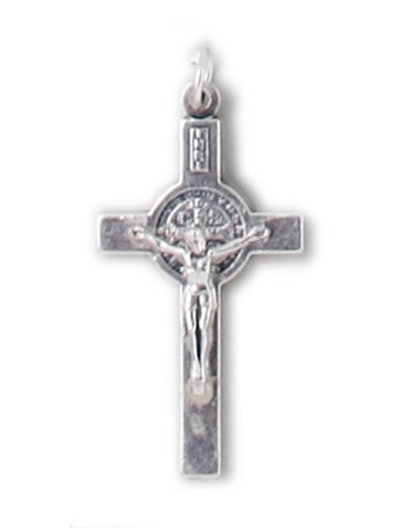 St. Benedict Silver Oxide Crucifix