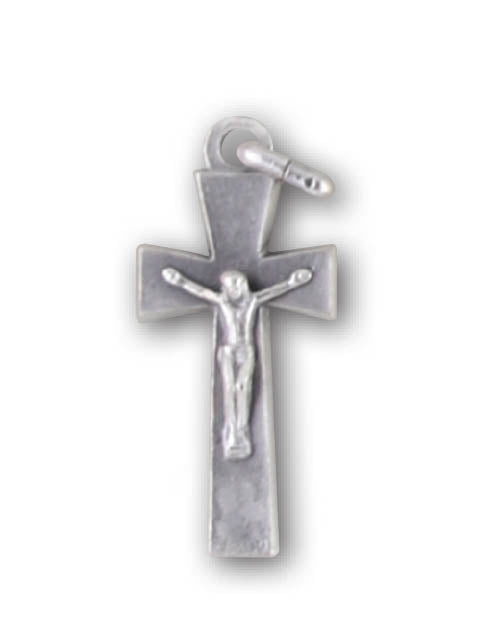 Plain Silver Crucifix