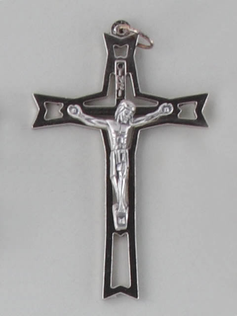 Large Crucifix with Pointed Ends - Gold / Silver