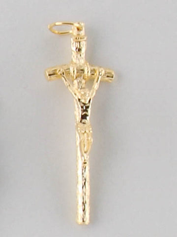 Papal Cross Crucifix - Gold / Silver